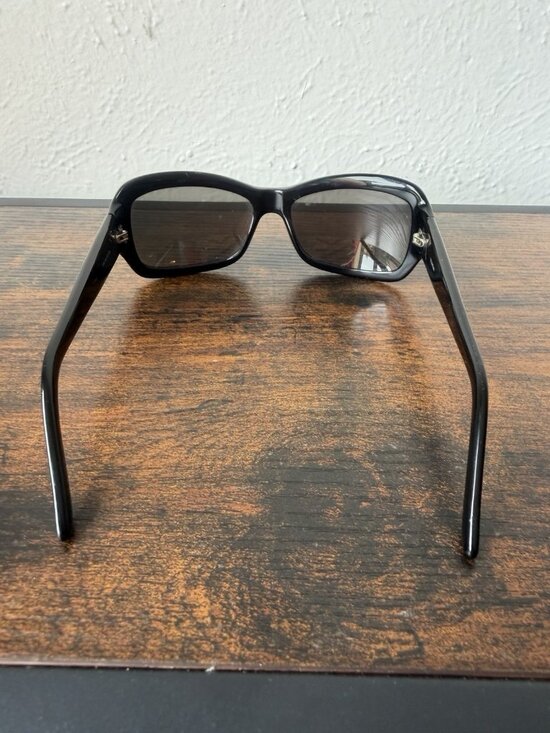 Valentino Black Rounded Rectangular Women\'s Sunglasses 5385/S main image 4